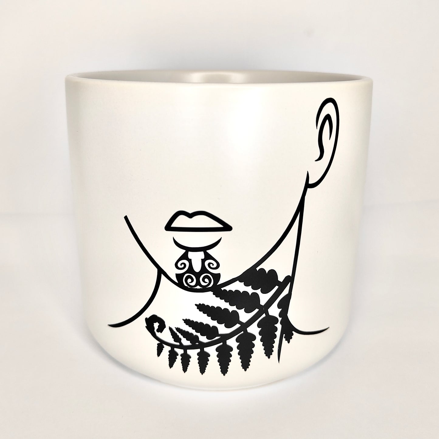 Ipu Mana Wāhine – Moko Kauae Plant Pot