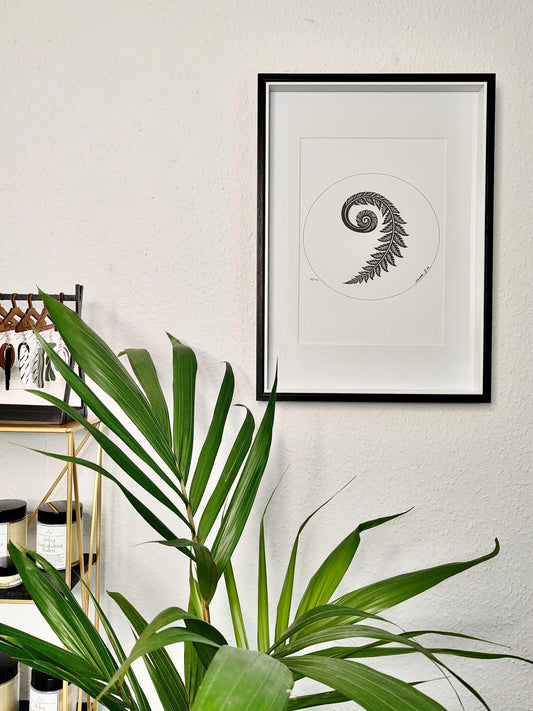 Te Kōrero O Te Tipuranga - Koru Print