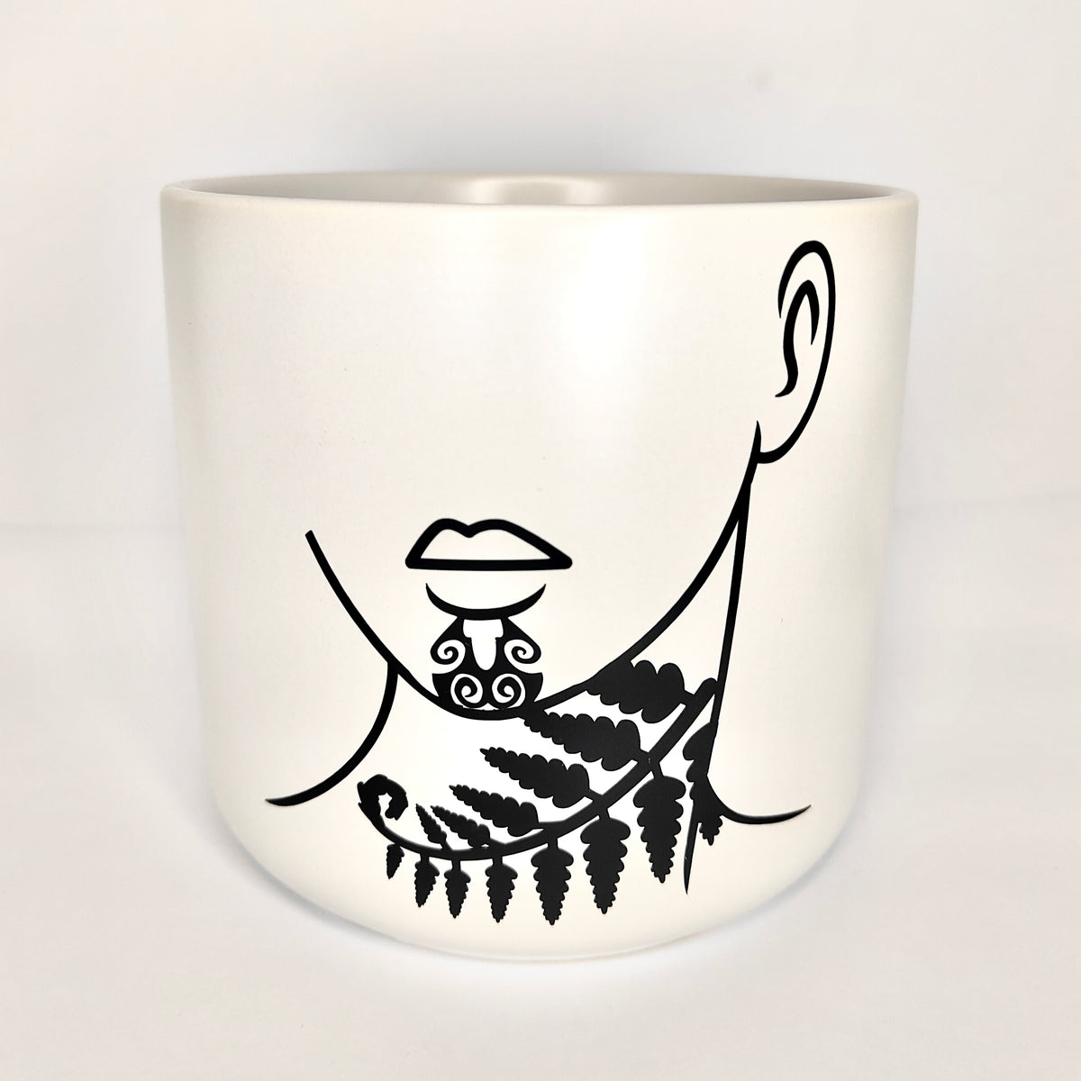 Ipu Mana Wāhine – Moko Kauae Plant Pot