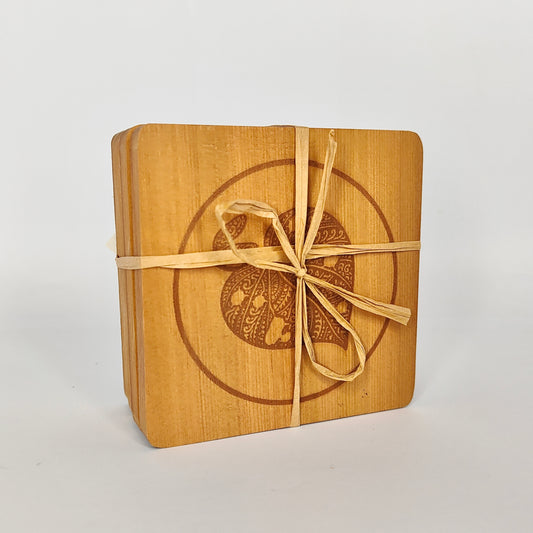Ngā Taonga o te Waonui a Tāne – Kauri Coaster Set