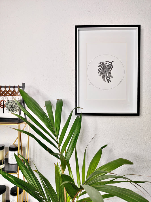 Te Kōrero O Te Māia - Ngutu Kākā Print
