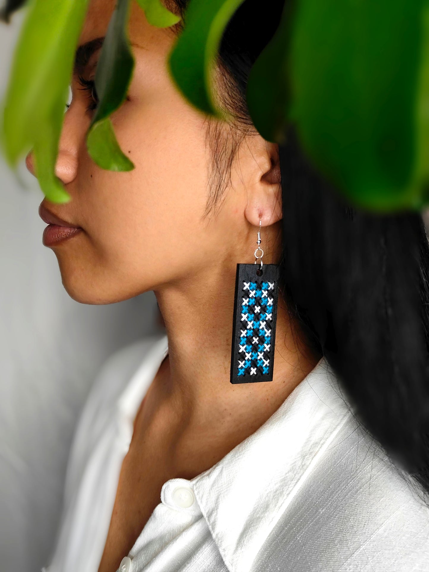 Hei Taringa - Pātiki Tukutuku Earrings