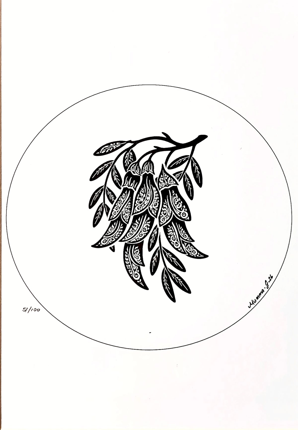 Te Kōrero O Te Māia - Ngutu Kākā Print